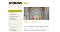 Desktop Screenshot of haemorrhoiden1.info